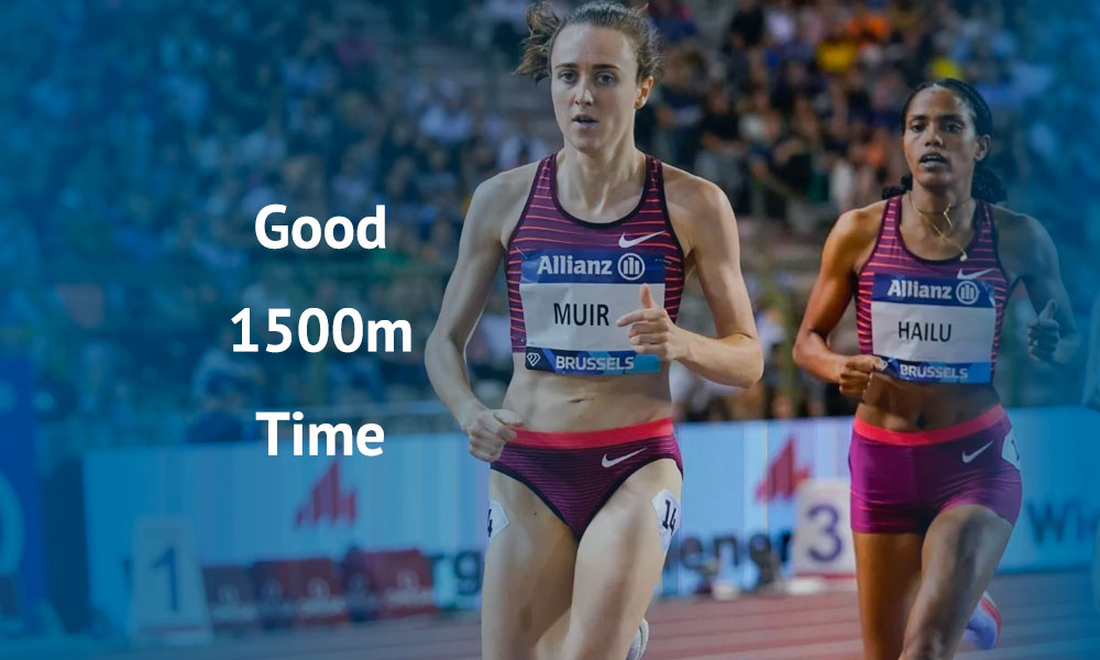 good 1500m time