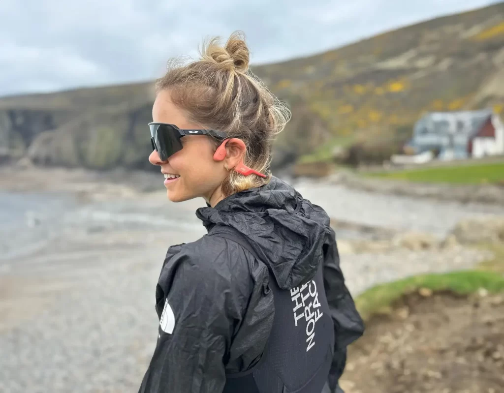 Keep safe running with headphones